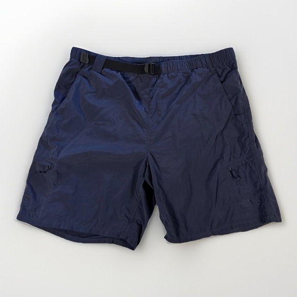 The North Face Swim Trunks Mens XL Navy Blue Nylon Cargo Pockets - Picture 1 of 14